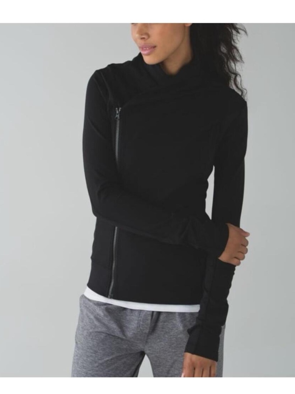 LULULEMON Bhakti YOGA Jacket Size 8 Black